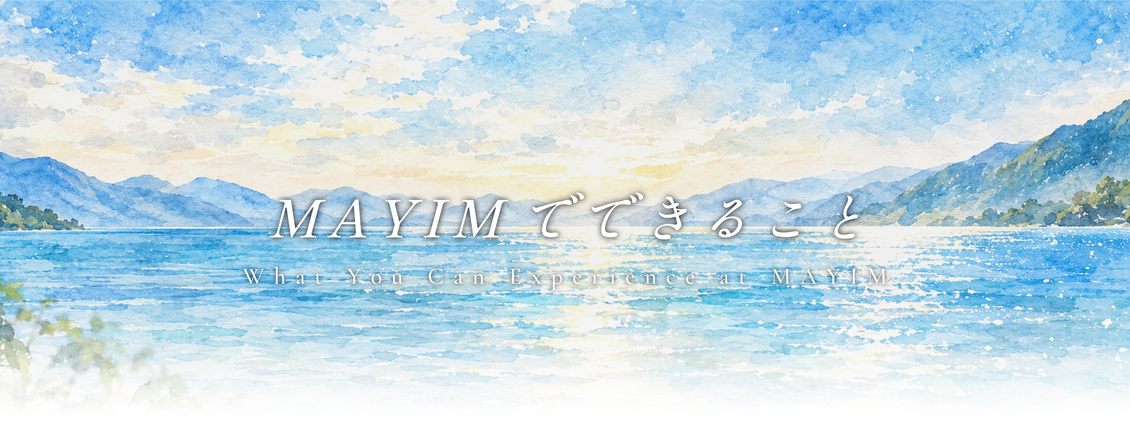 MAYIMでできること What You Can Experience at MAYIM